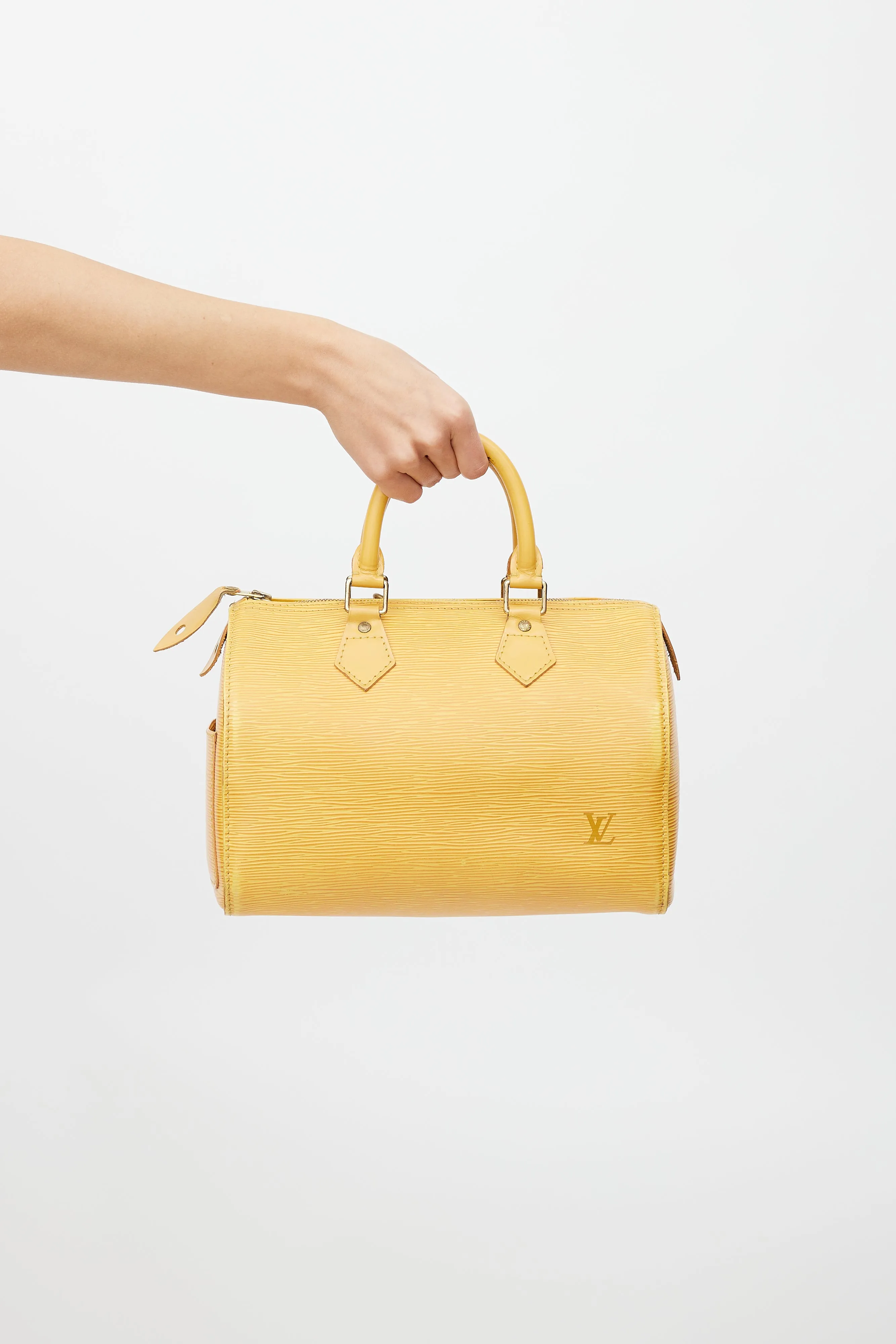 1992 Yellow Epi Leather Speedy 25 Bag
