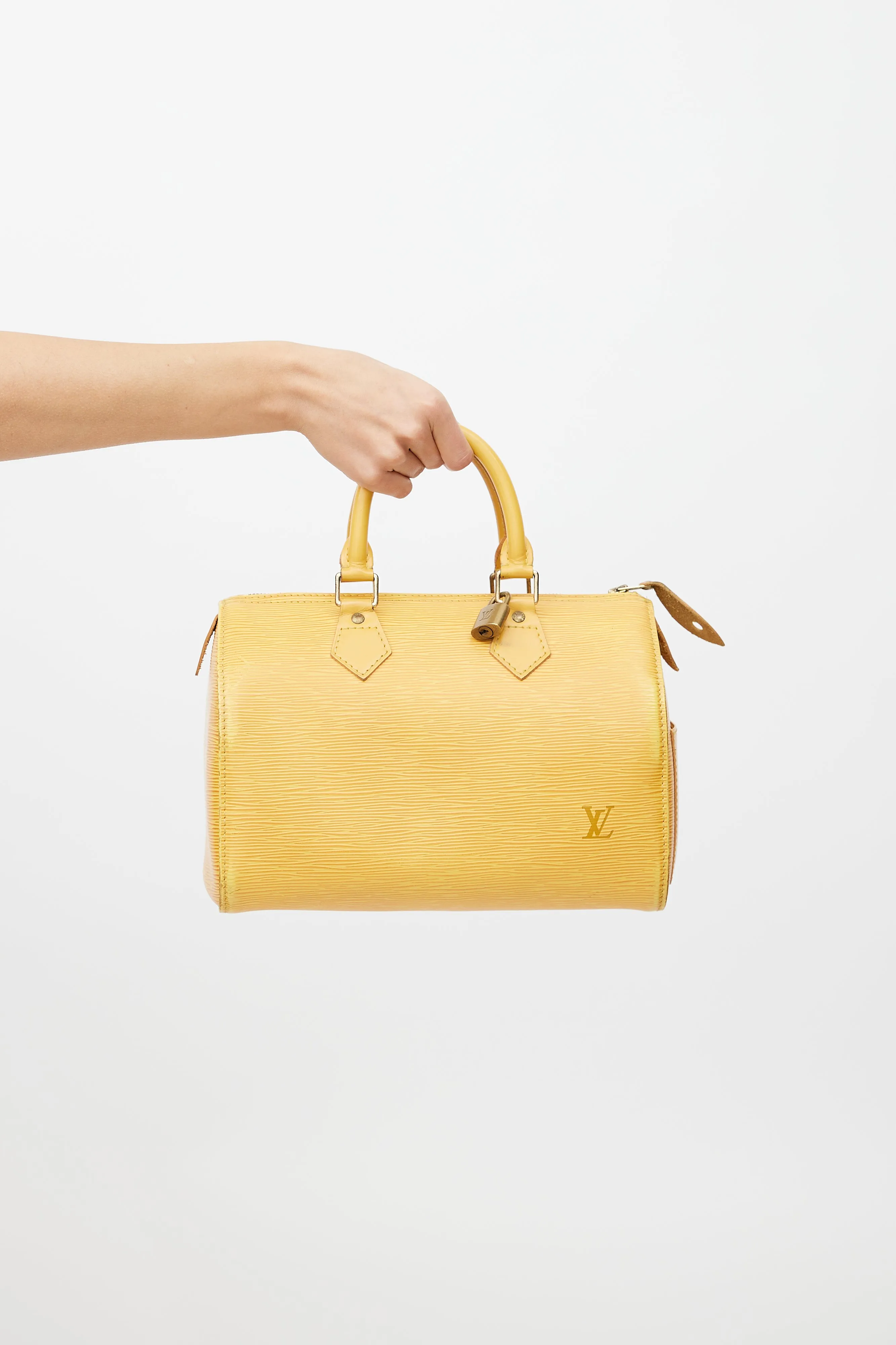 1992 Yellow Epi Leather Speedy 25 Bag