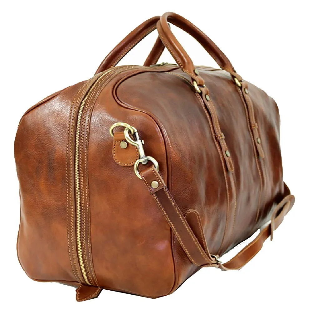 BZNA Firenze Bag Nicola Medio braun Weekender Reisetasche Business Bag Italy Handtasche Tasche Leder Neu