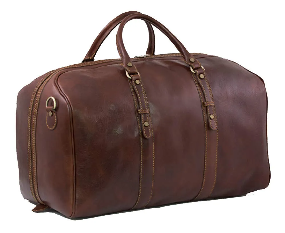 BZNA Firenze Bag Nicola Medio braun Weekender Reisetasche Business Bag Italy Handtasche Tasche Leder Neu