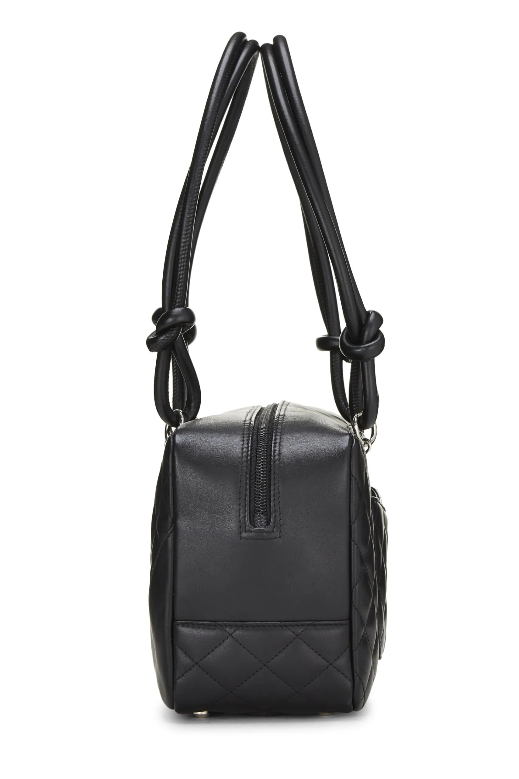 Chanel,  Black Calfskin Cambon Bowler, Black
