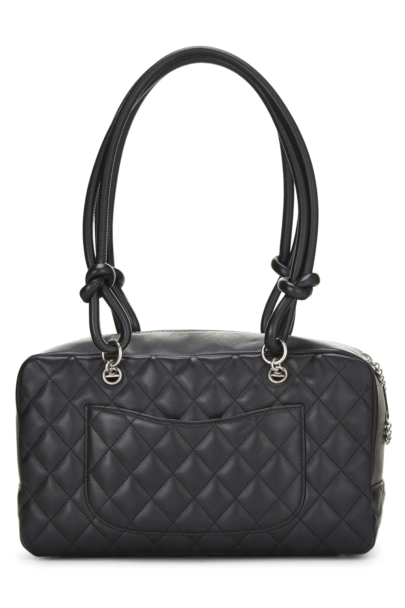Chanel,  Black Calfskin Cambon Bowler, Black