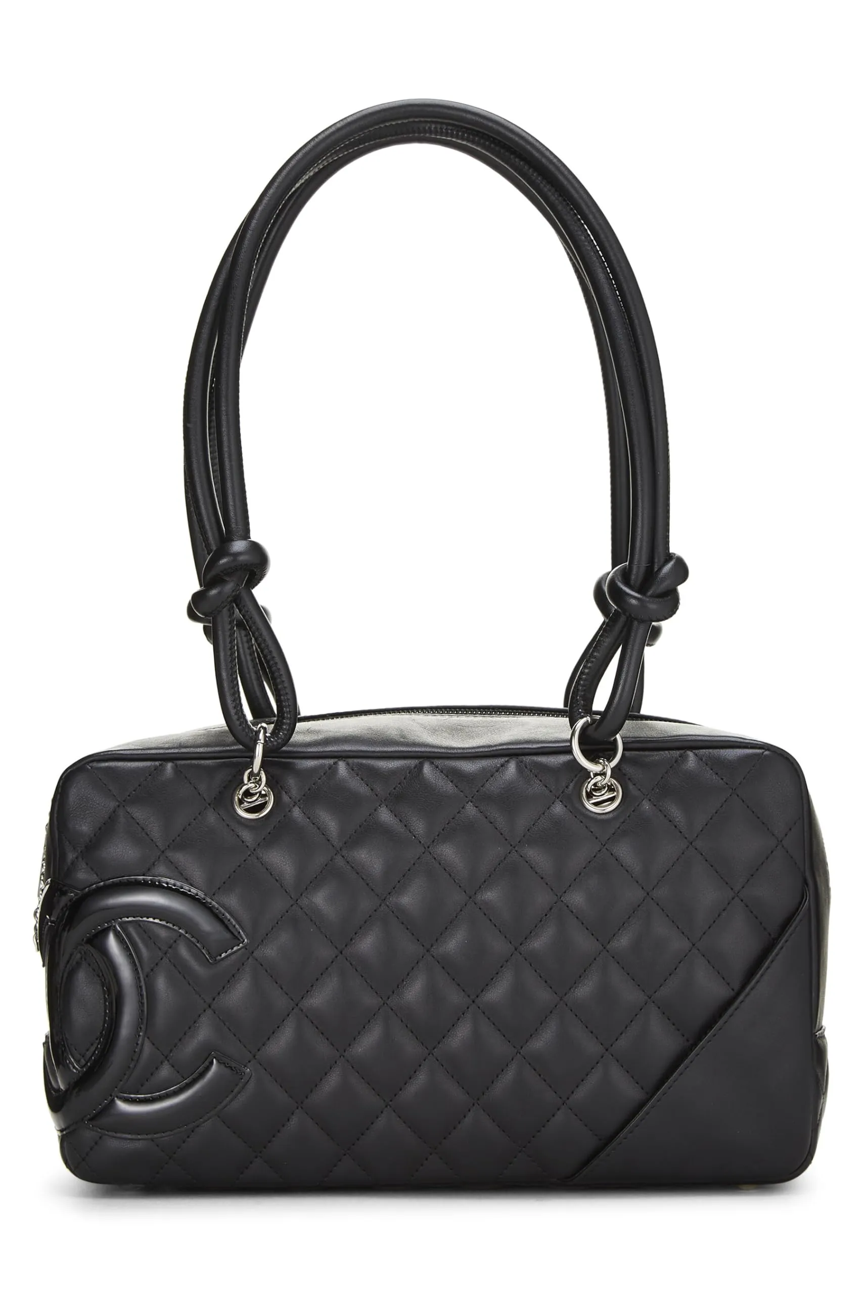 Chanel,  Black Calfskin Cambon Bowler, Black