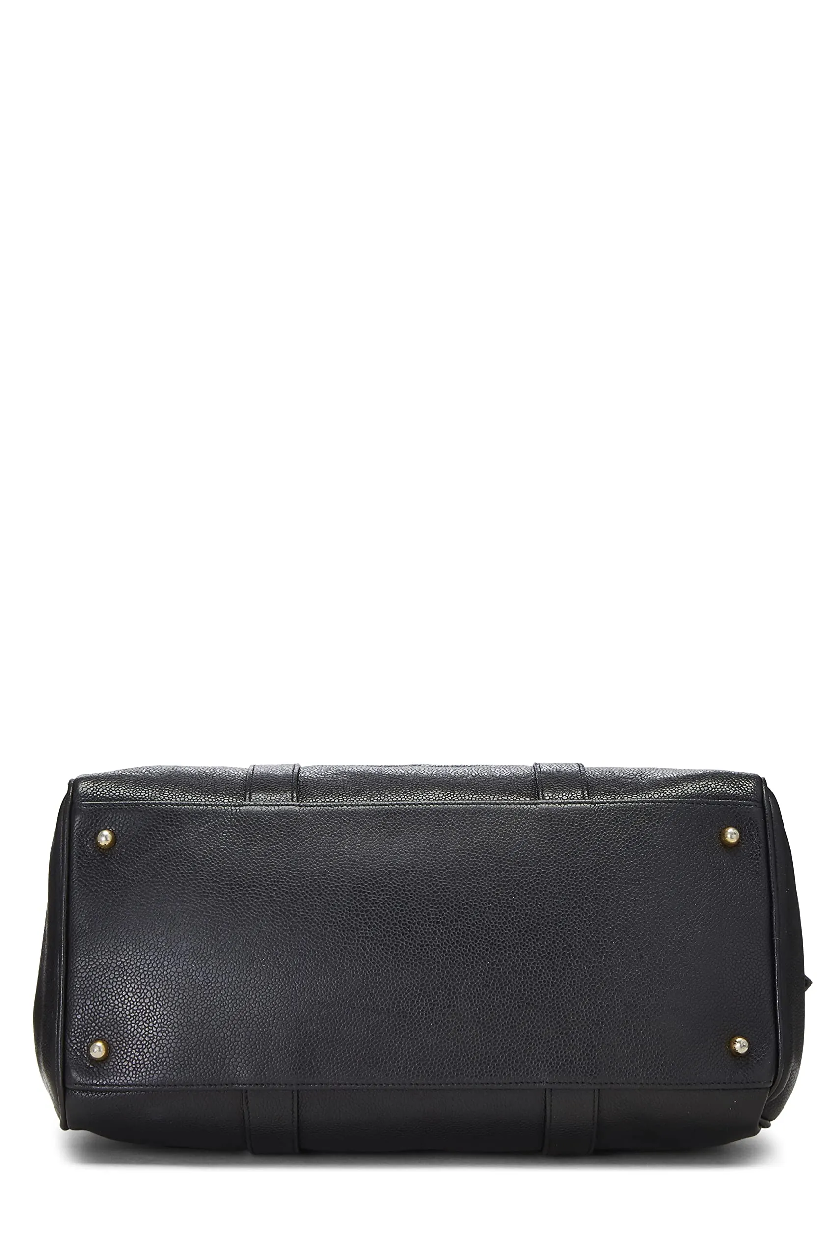 Chanel,  Black Caviar Boston Small, Black