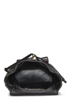 Chanel,  Black Quilted Lambskin Classic Backpack Medium, Black
