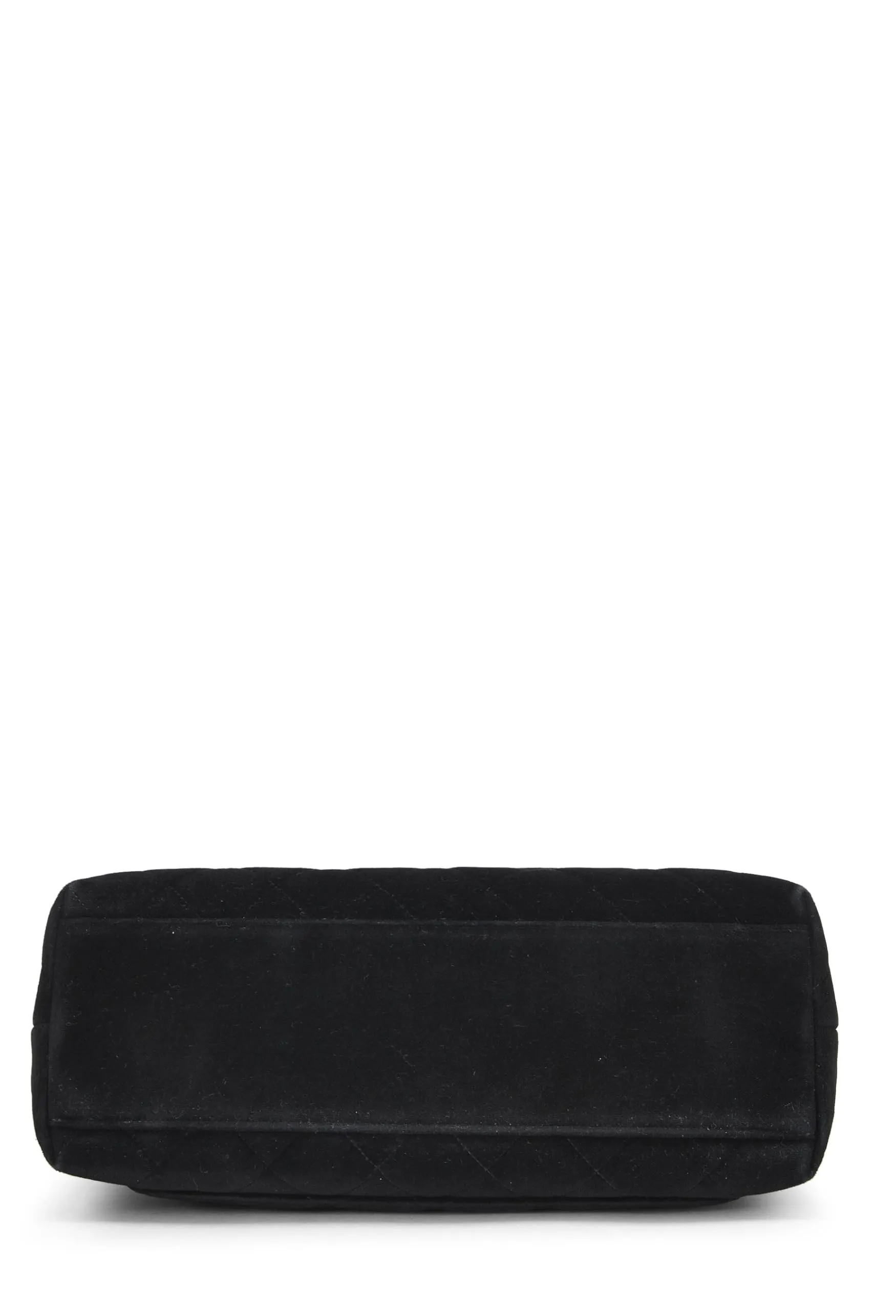 Chanel,  Black Quilted Velvet Kelly, Black