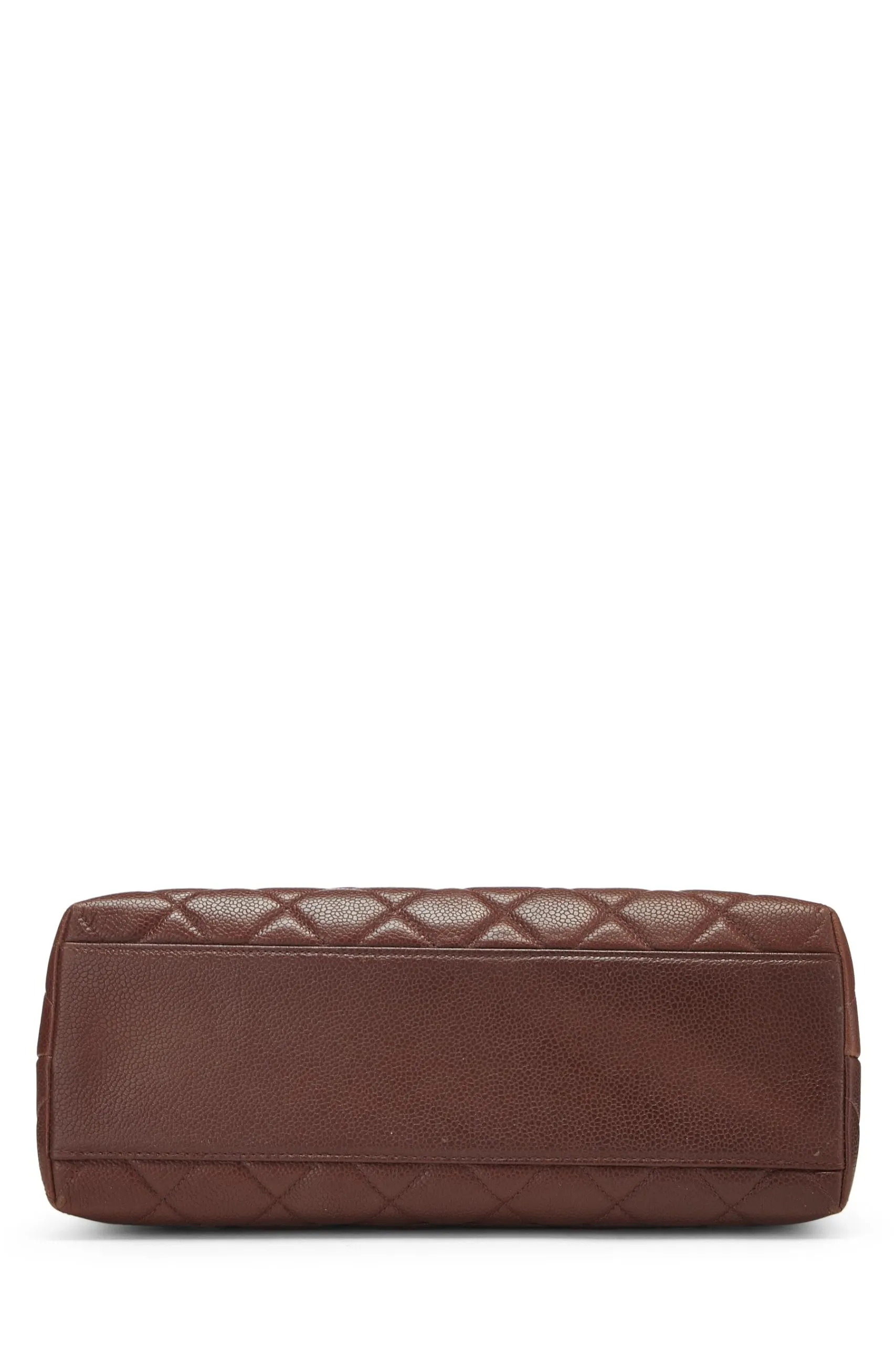Chanel,  Brown Quilted Caviar Kelly, Brown