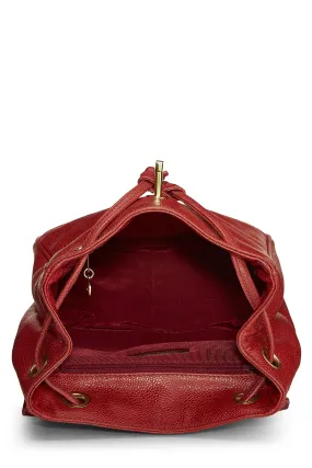 Chanel,  Red Caviar 3 'CC' Backpack Medium, Red