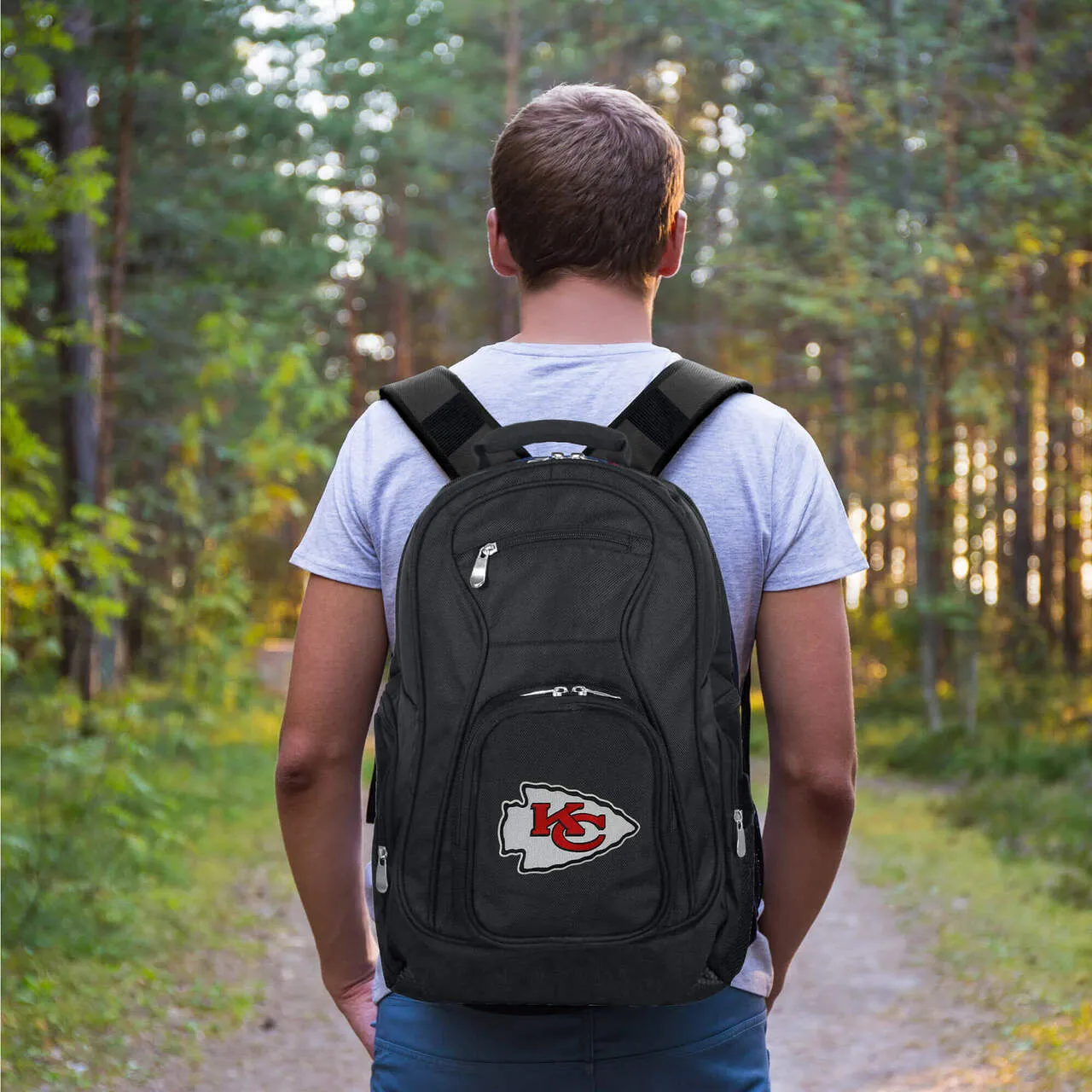 Chiefs Backpack| Kansas City Chiefs Laptop Backpack- Black