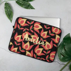 Dusky Charm Personalized Laptop Sleeve