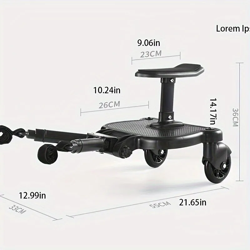 Glider Board Stroller, Board With Seat For Outdoor Travel