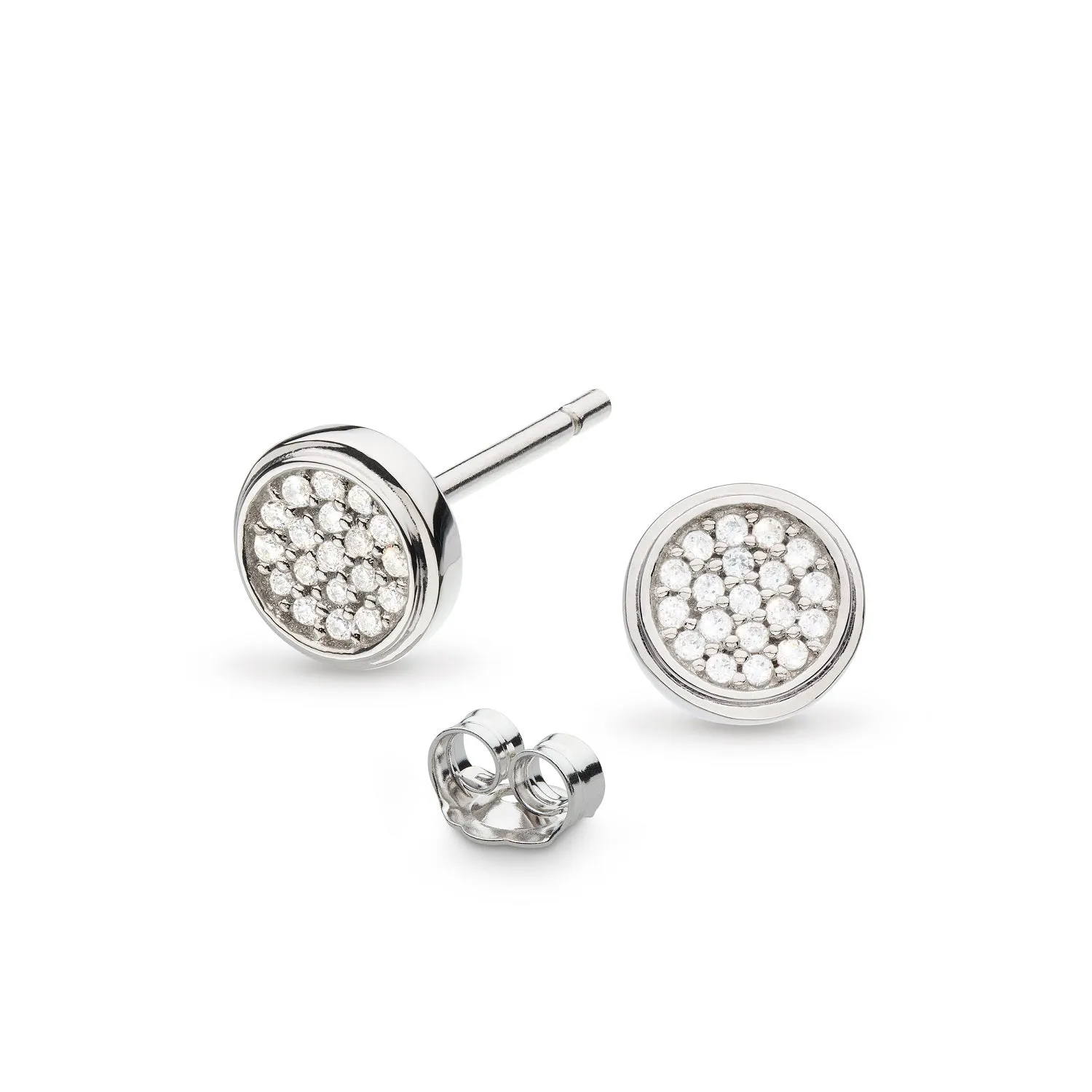 Kit Heath Revival Eclipse Lux CZ Round Stud Earrings