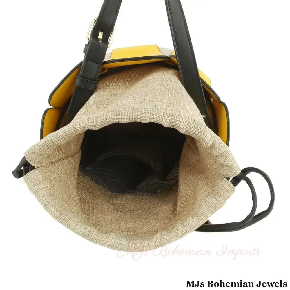 Yellow Tulip Bucket Bag